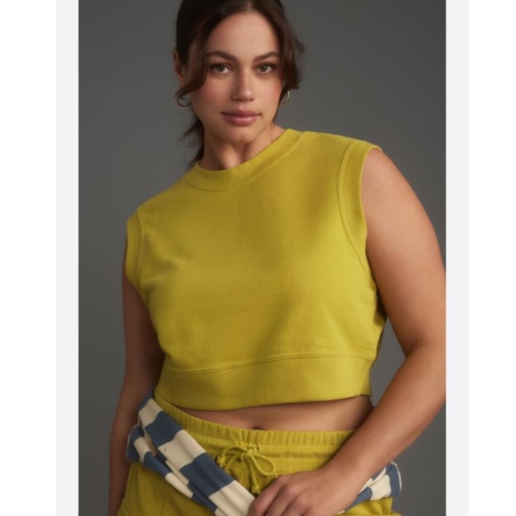Brand New Daily Practice by Anthropologie Cropped Muscle Tank - Picture 4 of 6
